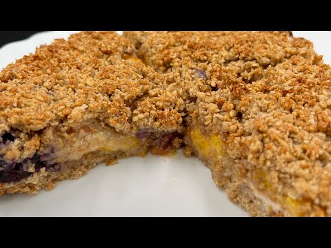 Видео: Овесен пай с праскови и боровинки в Зелената зона 💚