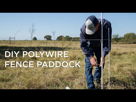 Видео: Строительство загона из полимерной проволоки с солнечной энергетикой для ротационного выпаса скота
