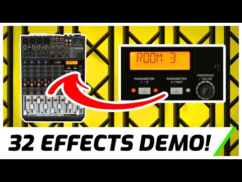Видео: Демонстрация эффектов Behringer Xenyx QX1204USB | Полное прохождение