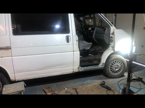 Видео: ФОЛЬКСВАГЕН Т4, ЗАМЕНА ПОРОГОВ РЕМОНТ ПОЛА И ПРОЧЕЕ