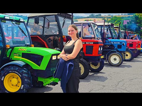 Видео: Красивый парад старых тракторов - Traktoriáda Kamenice u Jihlavy