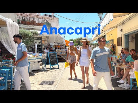 Видео: [4K]🇮🇹 Летняя прогулка по Италии: остров Капри и исторический центр Анакапри, обед в Le Arcate🍝🦐2022