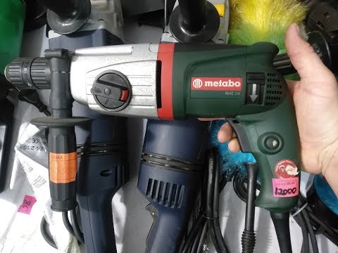 Видео: Перфоратор Metabo UHE 28 1010w и его восстановление. Как поставить кнопку на перфоратор Metabo.