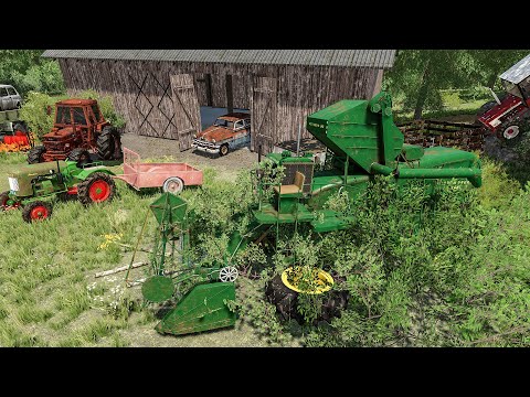 Видео: Найдена заброшенная ферма со старыми тракторами и комбайнами | Farming Simulator 22