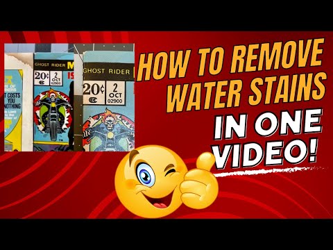 Видео: Как удалить пятна от воды с комикса за 1 видео