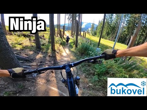 Видео: ТРАССА NINJA в БУКОВЕЛЬ БАЙК ПАРК! 14 подъёмник