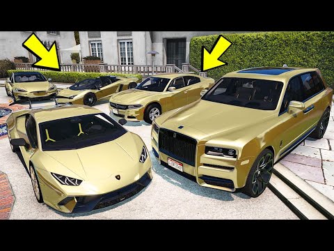 Видео: УГНАЛ КУЧУ ЗОЛОТЫХ ЧИТ ТАЧЕК ЗА 180 СЕКУНД! БИТВА ВОРОВ ГТА 5! ОБЗОР МОДА В GTA 5!