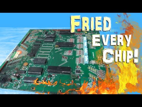 Видео: Худший ремонт печатной платы, который мы когда-либо пытались выполнить — Bally Supersonic Pinball...