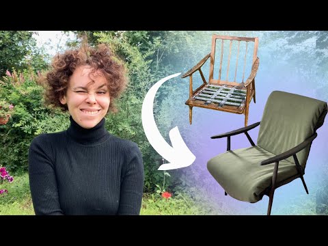 Видео: Переделала еще одно советское кресло