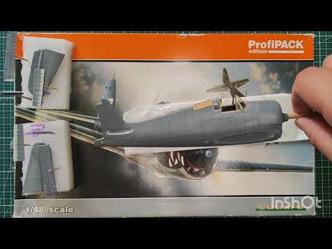Видео: №265 Hellcat F6F3 1/48 Eduard стройка, окраска