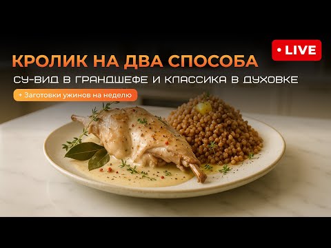 Видео: Сравниваем кролика на два способа: су-вид в Грандшеф и классика в духовке. Заготовки ужина на неделю