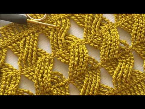 Видео: Вязание крючком - великолепный классный узор (Подробное объяснение крупным планом)