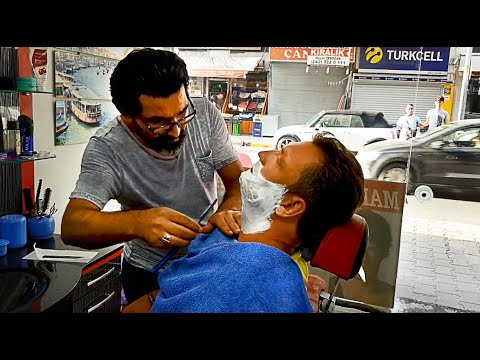 Видео: Бритьё у турецкого барбера 2