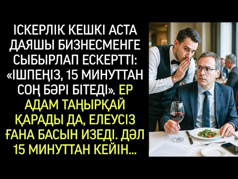 Видео: Даяшы бизнесменге бокал қойып, сыбырлады: «Ішпеңіз. 15 минуттан соң бәрі бітеді».