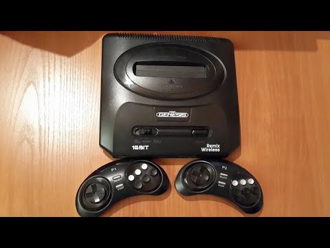 Видео: Retro Genesis Remix Wireless 600 игр Dendy + Sega Обзор