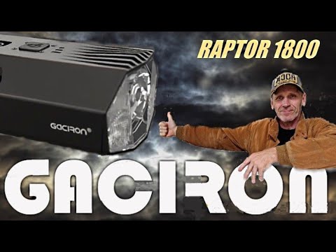 Видео: Лучший велосипедный фонарь GACIRON * RAPTOR 1800.