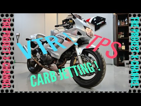 Видео: HONDA VTR FIRESTORM TPS И НАСТРОЙКА КАРБЮРАТОРА SUPERHAWK