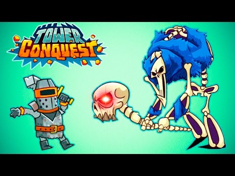 Видео: Tower Conquest Игра про бои и сражения со злыми МОНСТРАМИ