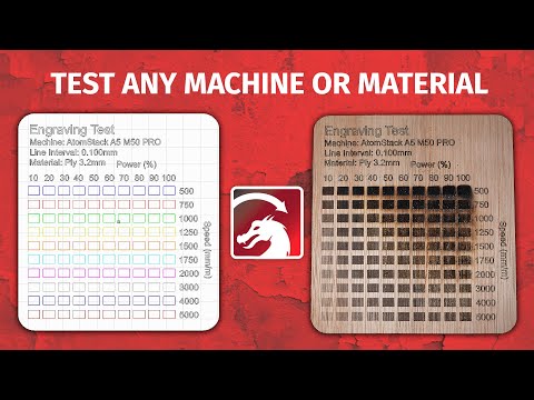 Видео: Массив для тестирования мощности лазера в Lightburn