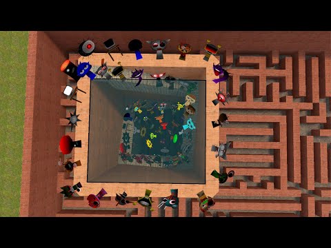 Видео: Кошмарный Спрунки Некстбот Преследуй меня в Лабиринте Gmod!