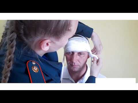 Видео: Наложение повязки чепец, алгоритм