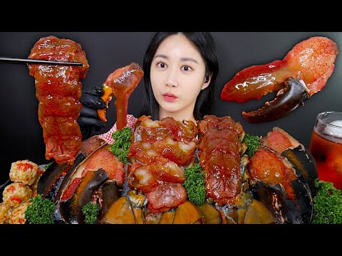 Видео: МУКБАНГ Лобстер Маринованный В Соевом Соусе🦞️ *Сашими Из Лобстера *Омары  MUKBANG |АСМР| EATING SHOW