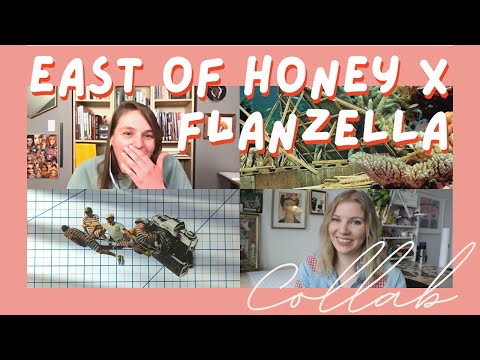 Видео: East of Honey X FLANZELLA | Сотрудничество художников, обмен коллажной бумагой