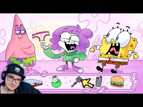 Видео: КВЕСТ ИГРЫ ПРО ГУБКУ БОБА ► МИРБИ (и другие) | Реакция