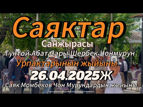 Видео: Саяк санжырасы Тунтой-Абат-Сары-Шербек-Чонмурун урпактарынын жыйыны 2 - болук