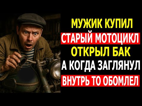 Видео: Мужик Купил Старый Мотоцикл — открыл бак, а когда заглянул внутрь, то обомлел