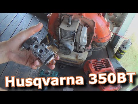 Видео: кустарна 350BT . Husqvarna 350BT