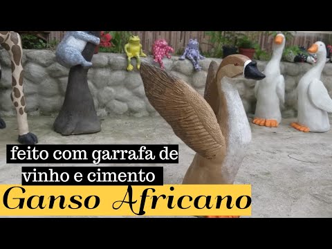 Видео: Сделай сам - АФРИКАНСКИЙ ГУС ИЗ БУТЫЛКИ ВИНА И ЦЕМЕНТА