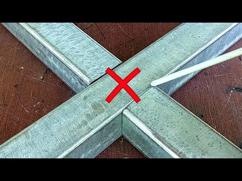 Видео: не многие знают, секрет сварщика делает работу лучше и сильнее |  приемы резки труб
