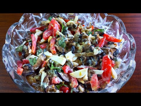 Видео: Секрет вкусного салата из баклажанов за 5 минут, пальчики оближешь.