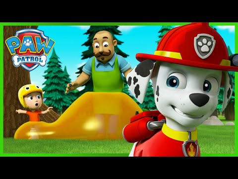 Видео: Маршал спасява къмпингуващите, покрити с лепкав сироп и още! PAW Patrol Bulgarian карикатури за деца