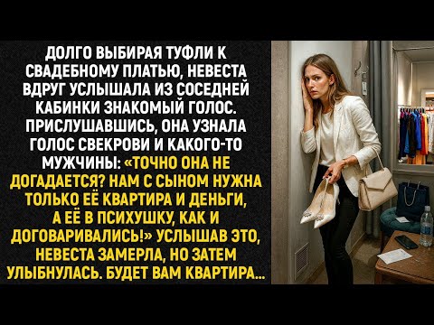 Видео: Долго выбирая туфли к свадебному платью, невеста вдруг услышала из соседней кабинки знакомый голос