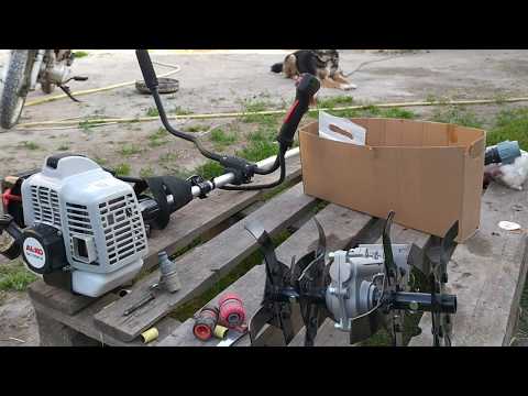 Видео: Насадка-культиватор для мотокоси, обзор и тест.