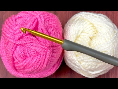 Видео: 1 ряд, ОЧЕНЬ просто! ПОСМОТРИТЕ на этот красивый узор крючком: Самая легкая и милая вязка крючком