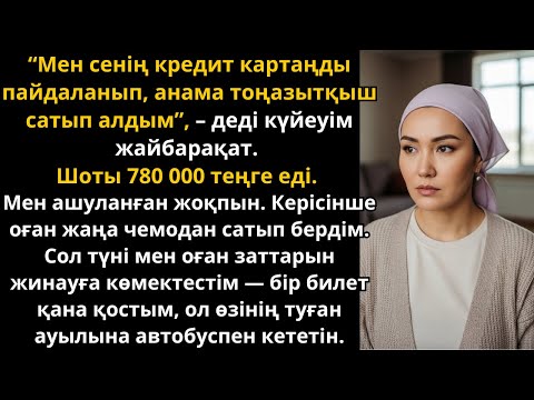 Видео: күйеуім картамнан қымбат тоңазытқыш алды, мен оған біржолға билет бердім | әсерлі қазақша әңгіме