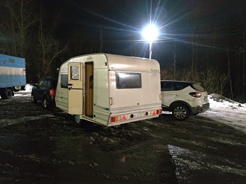 Видео: Выбор и покупка небольшого прицепа-кемпера. Elddis Elf 750 кг.  Вступаем в ряды караванеров