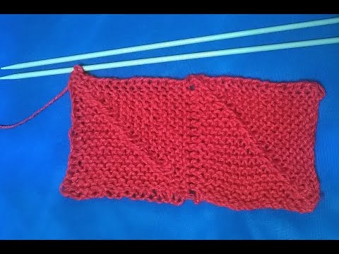 Видео: Мастер класс: пэчворк спицами,два квадрата вместе без отрыва.