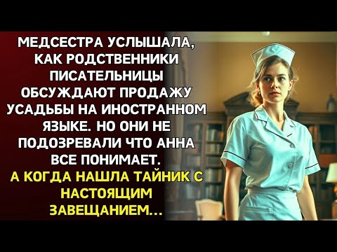 Видео: Медсестра услышала, как родные писательницы обсуждают продажу усадьбы  Но найдя тайник с завещан