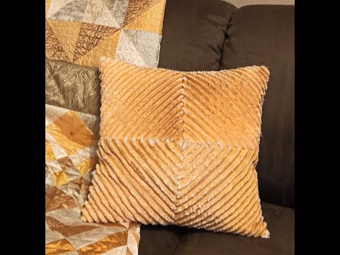 Видео: шью подушку в технике синель