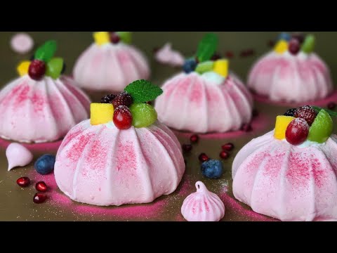 Видео: Без муки / Мини-безе Торт Павлова Рецепт / Mini Meringue Cake Pavlova