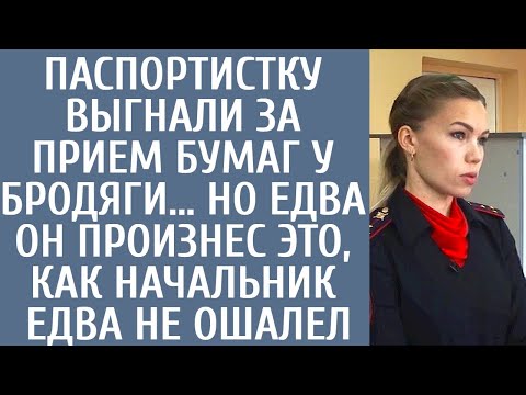 Видео: Паспортистку выгнали за прием бумаг у бродяги… Но едва он произнес ЭТО, как начальник едва не ошалел