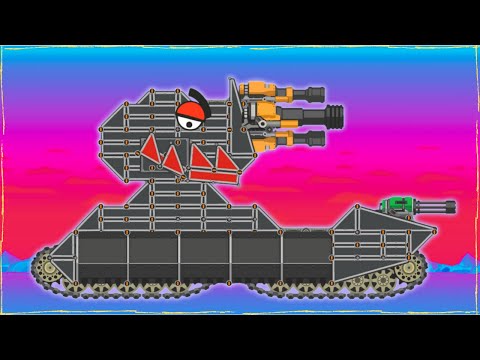 Видео: Вариант танка-монстра в американском стиле | Супер битва танков | Мультики про танки
