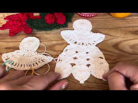 Видео: Новогодний ангел. Елочная игрушка. Вяжем крючком .