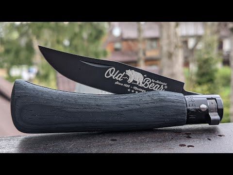 Видео: Нож Old Bear Black M VS Opinel. обзор, сравнение.