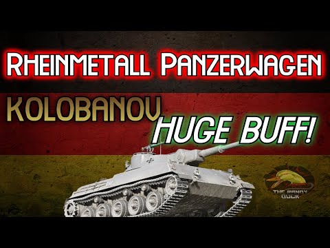 Видео: Rheinmetall Panzerwagen: ОГРОМНОЕ усиление! KolobanovII Wot Console - World of Tanks Console Mode...