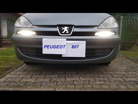 Видео: Дневные ходовые огни Peugeot 807